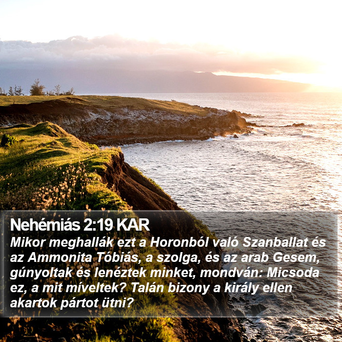 Nehémiás 2:19 KAR Bible Study