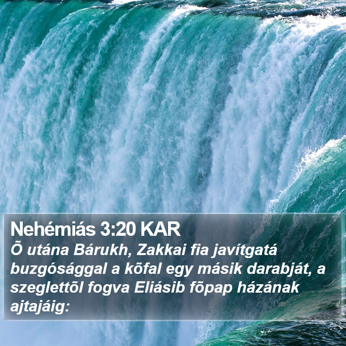 Nehémiás 3:20 KAR Bible Study