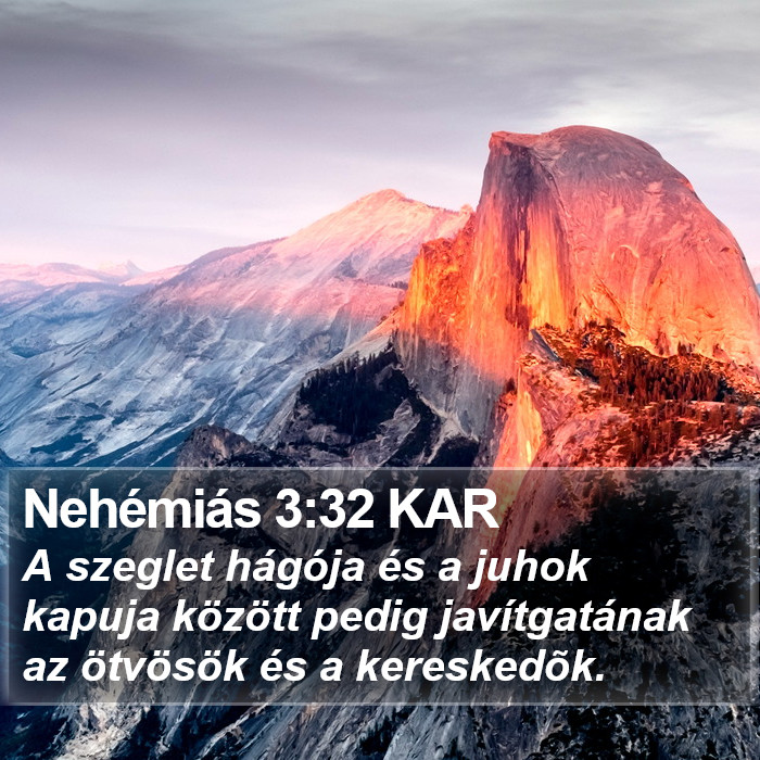Nehémiás 3:32 KAR Bible Study