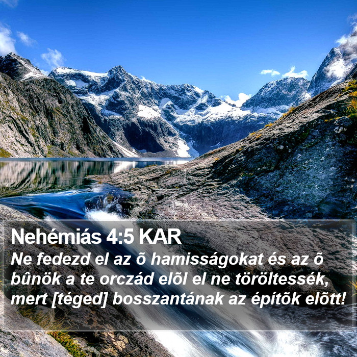 Nehémiás 4:5 KAR Bible Study