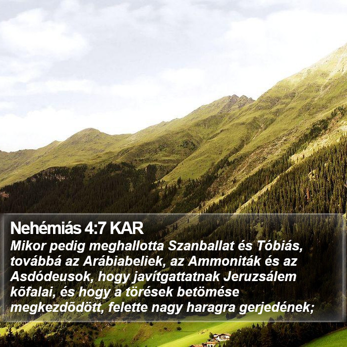 Nehémiás 4:7 KAR Bible Study