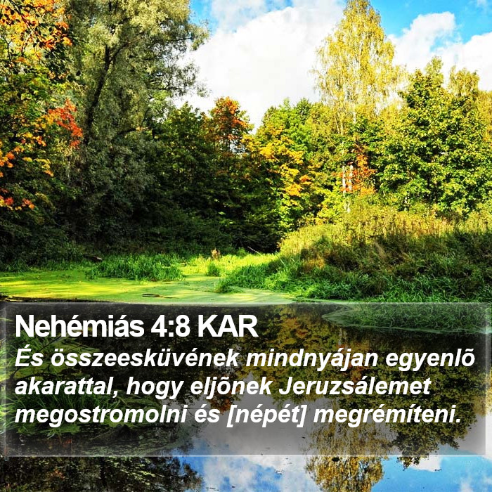 Nehémiás 4:8 KAR Bible Study