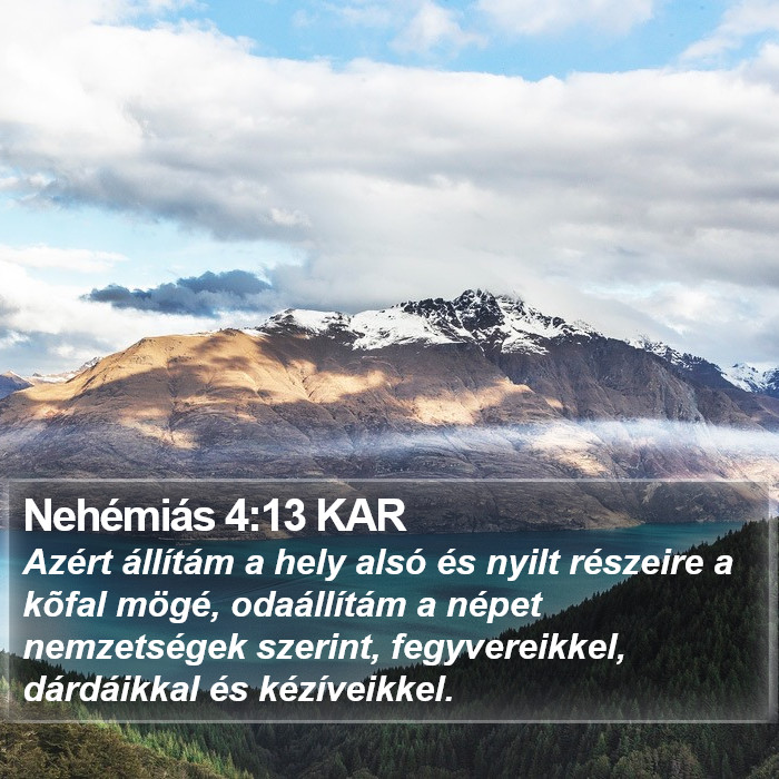 Nehémiás 4:13 KAR Bible Study