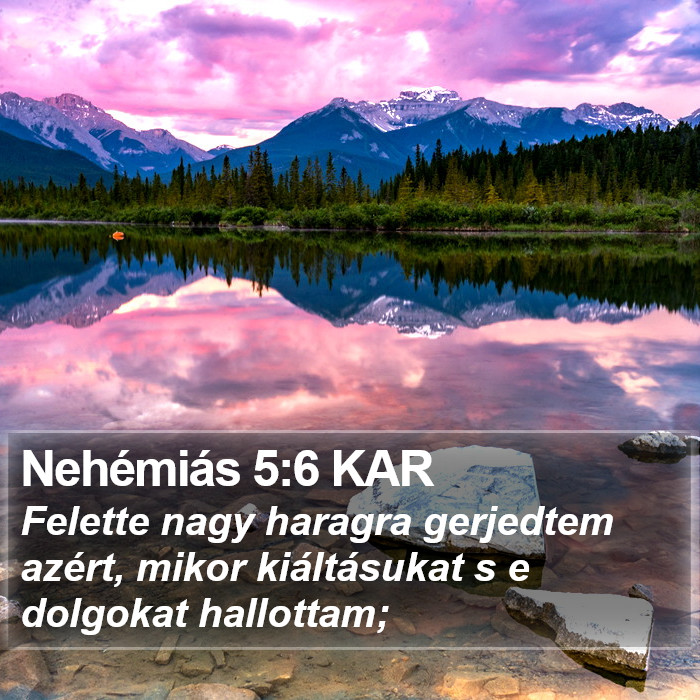 Nehémiás 5:6 KAR Bible Study