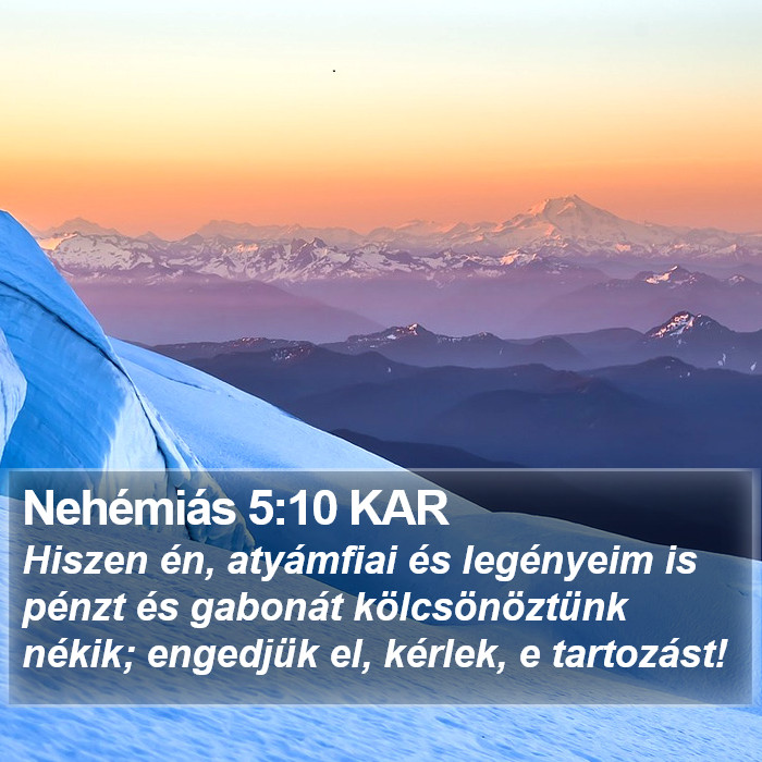 Nehémiás 5:10 KAR Bible Study