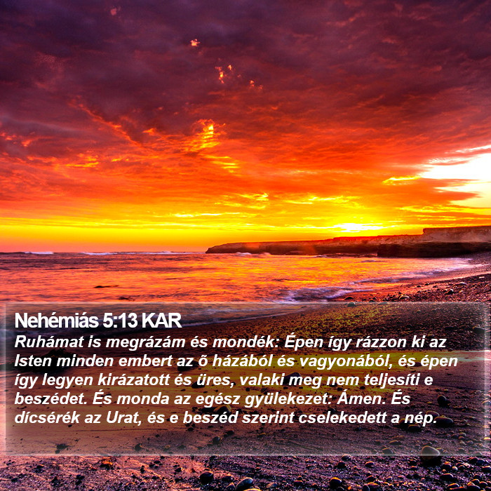 Nehémiás 5:13 KAR Bible Study