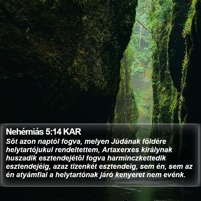 Nehémiás 5:14 KAR Bible Study