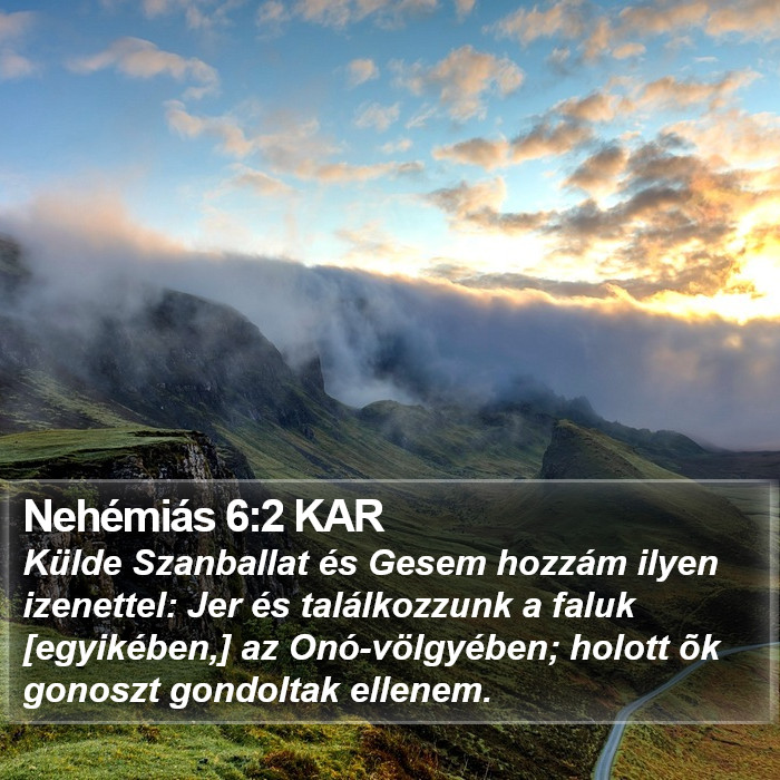 Nehémiás 6:2 KAR Bible Study