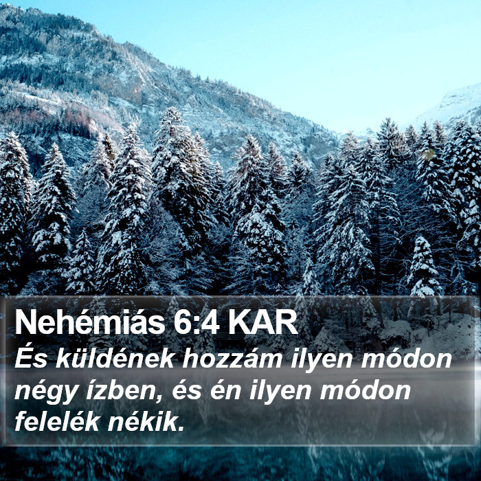 Nehémiás 6:4 KAR Bible Study