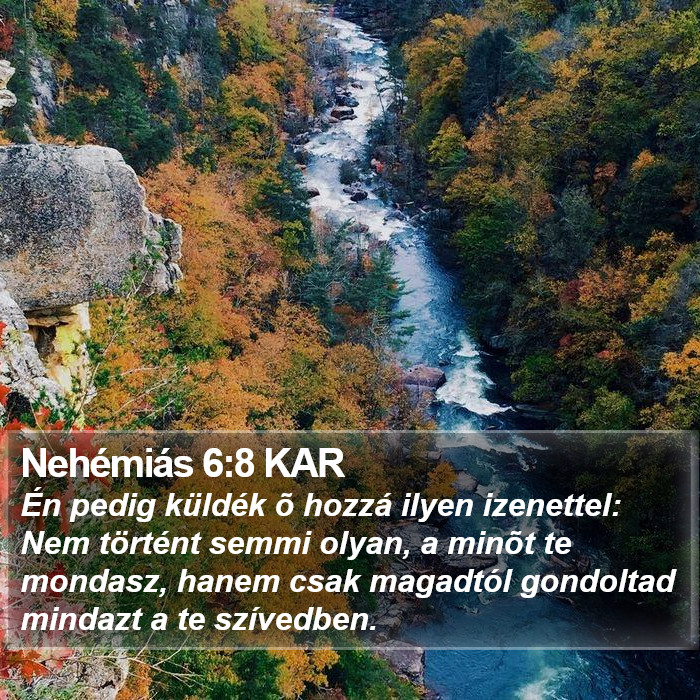 Nehémiás 6:8 KAR Bible Study