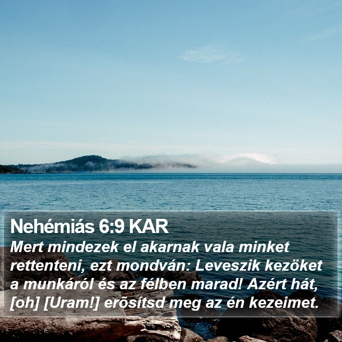 Nehémiás 6:9 KAR Bible Study