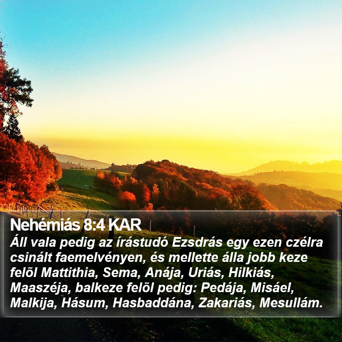 Nehémiás 8:4 KAR Bible Study