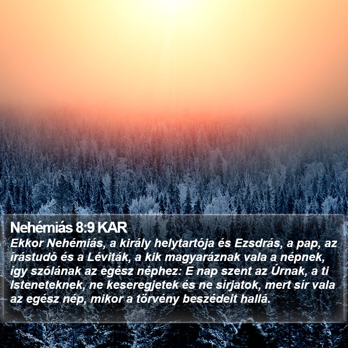Nehémiás 8:9 KAR Bible Study