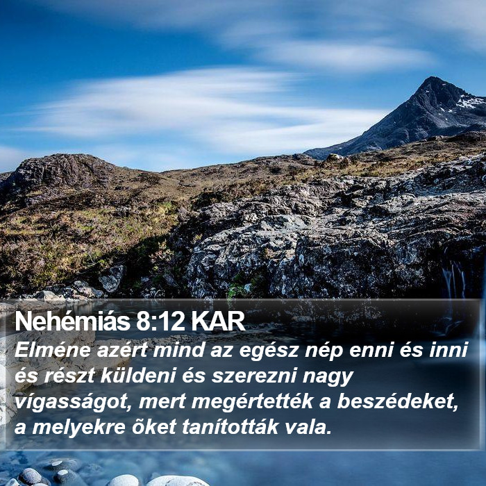 Nehémiás 8:12 KAR Bible Study