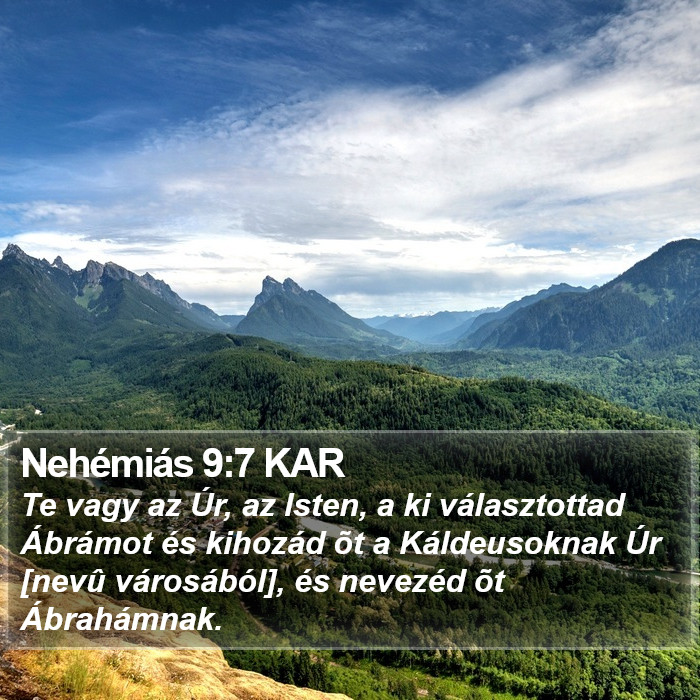 Nehémiás 9:7 KAR Bible Study