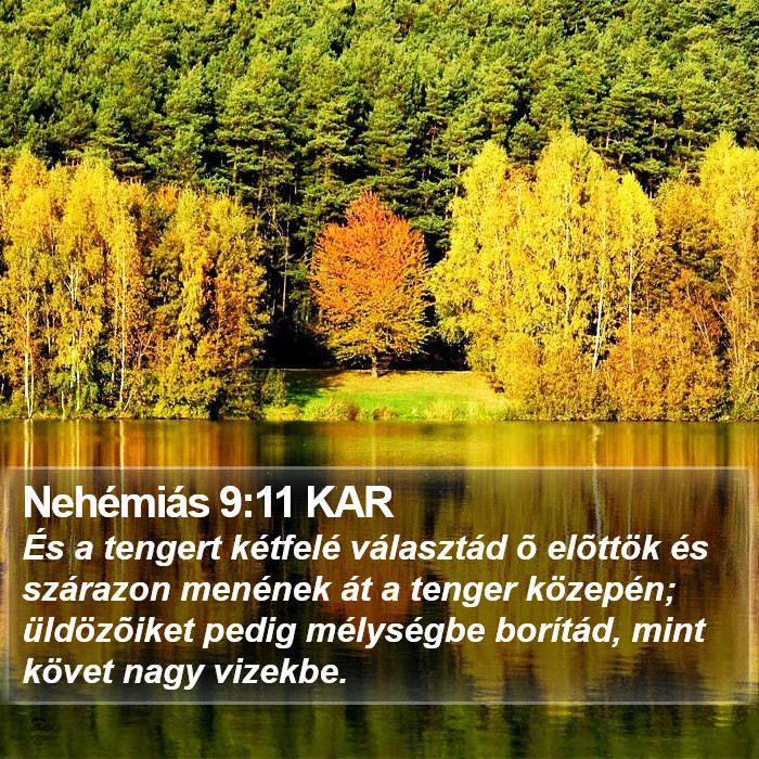 Nehémiás 9:11 KAR Bible Study