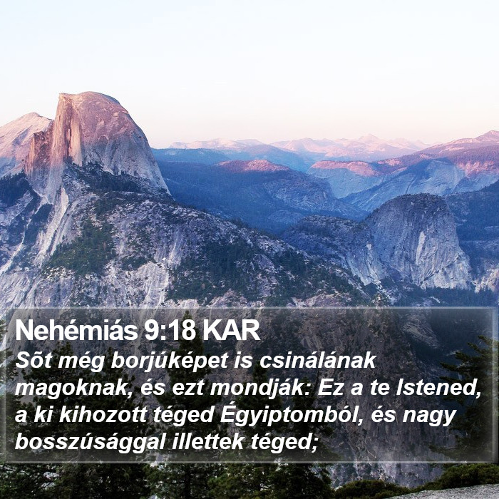 Nehémiás 9:18 KAR Bible Study