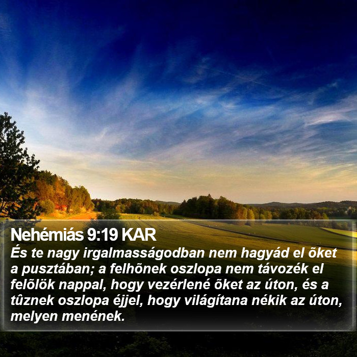 Nehémiás 9:19 KAR Bible Study