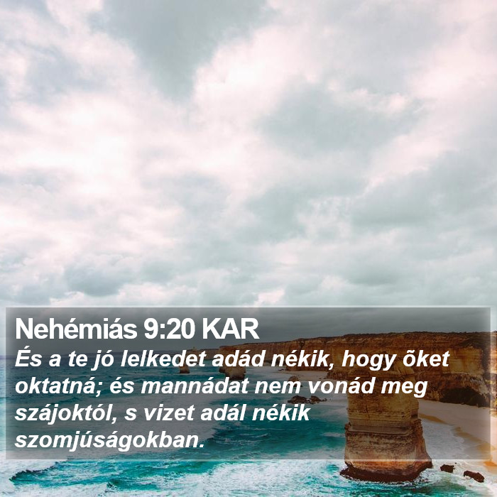 Nehémiás 9:20 KAR Bible Study