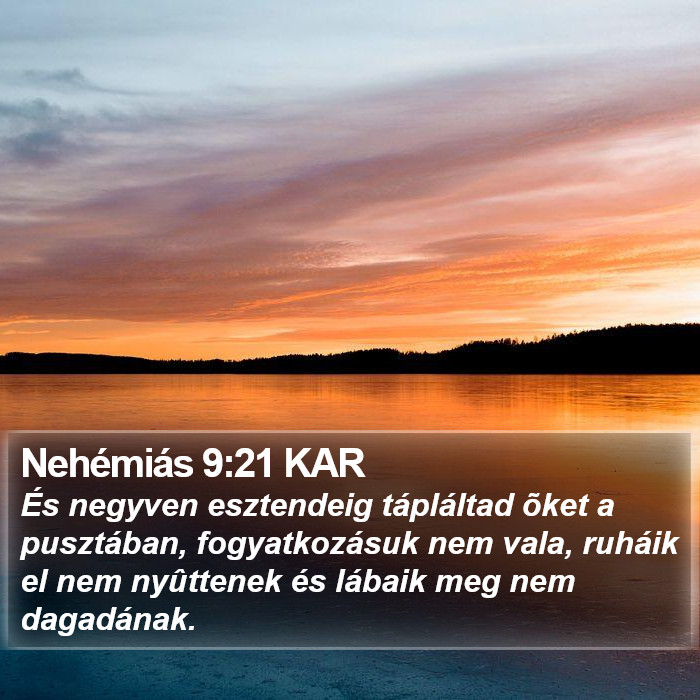 Nehémiás 9:21 KAR Bible Study