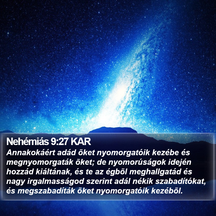 Nehémiás 9:27 KAR Bible Study