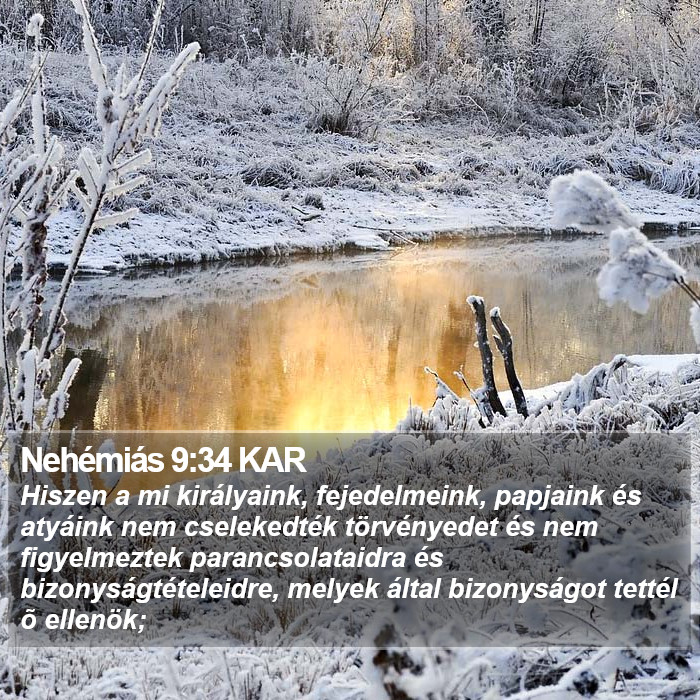 Nehémiás 9:34 KAR Bible Study