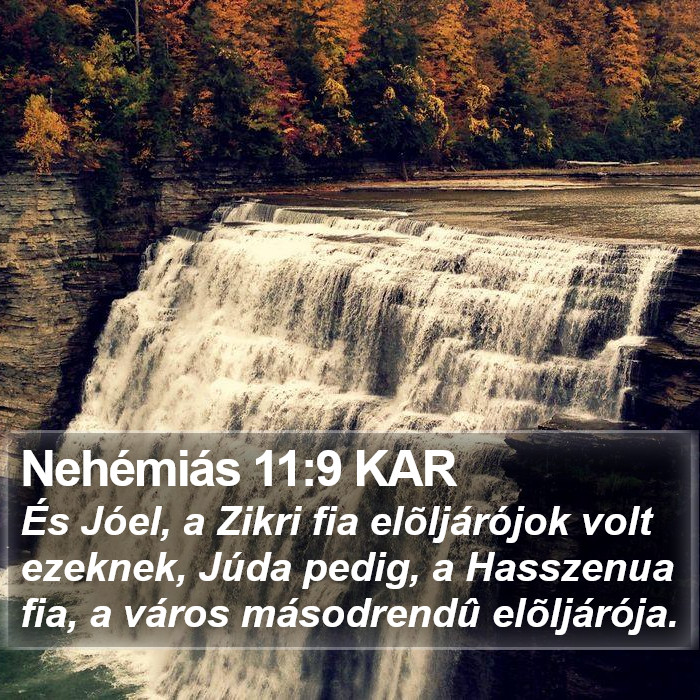 Nehémiás 11:9 KAR Bible Study