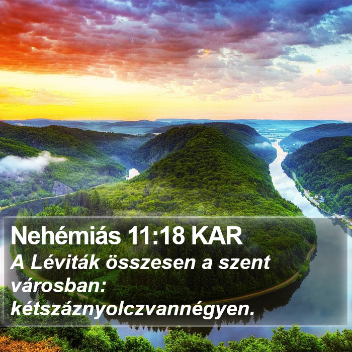 Nehémiás 11:18 KAR Bible Study