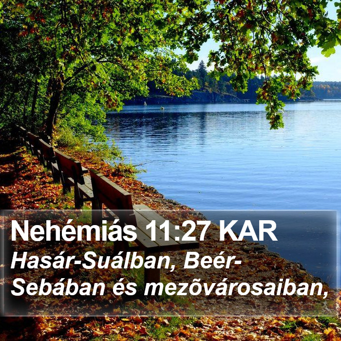 Nehémiás 11:27 KAR Bible Study