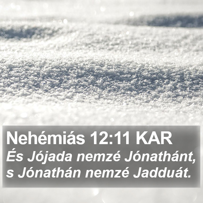 Nehémiás 12:11 KAR Bible Study