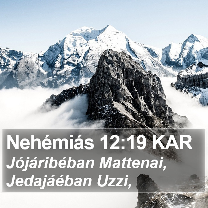 Nehémiás 12:19 KAR Bible Study