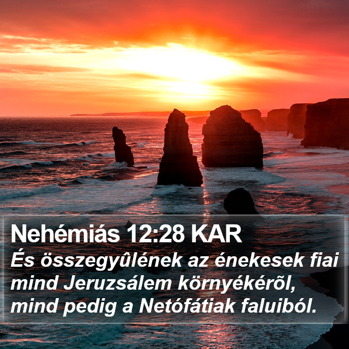 Nehémiás 12:28 KAR Bible Study