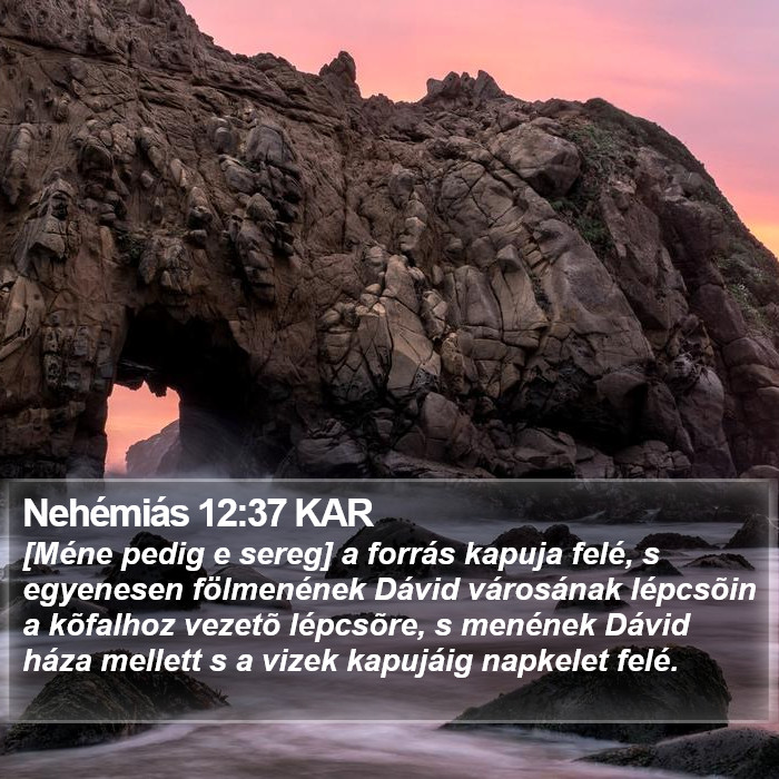 Nehémiás 12:37 KAR Bible Study