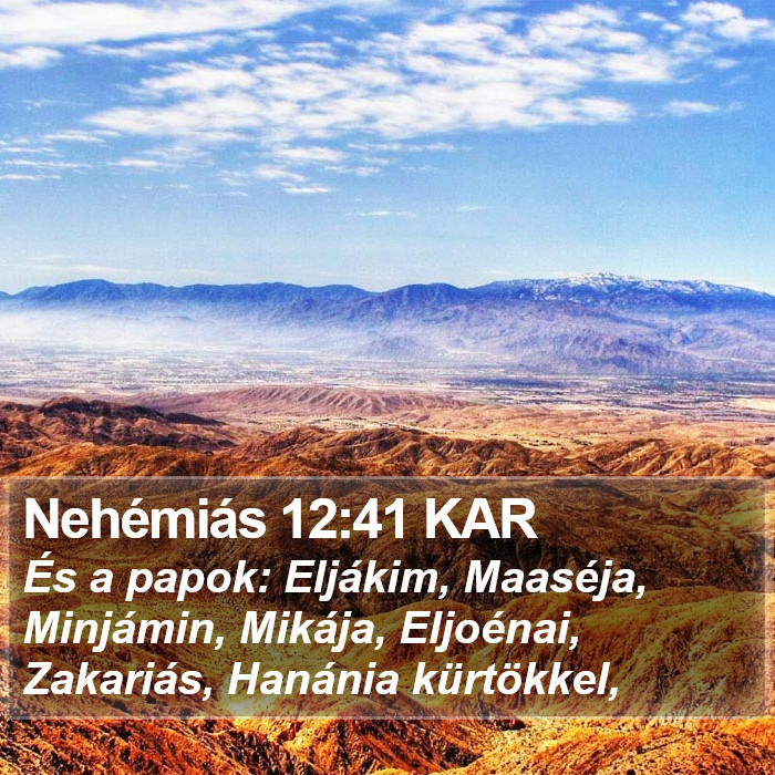 Nehémiás 12:41 KAR Bible Study