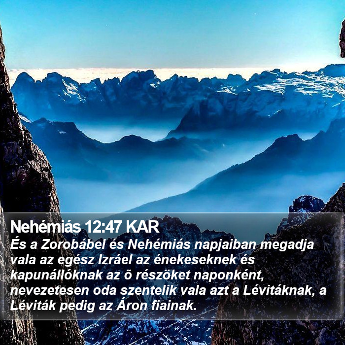 Nehémiás 12:47 KAR Bible Study