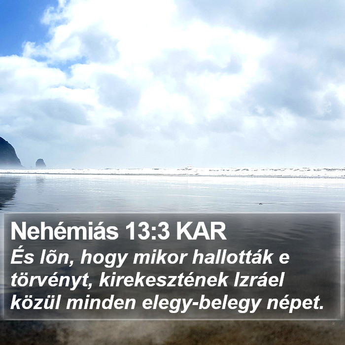 Nehémiás 13:3 KAR Bible Study