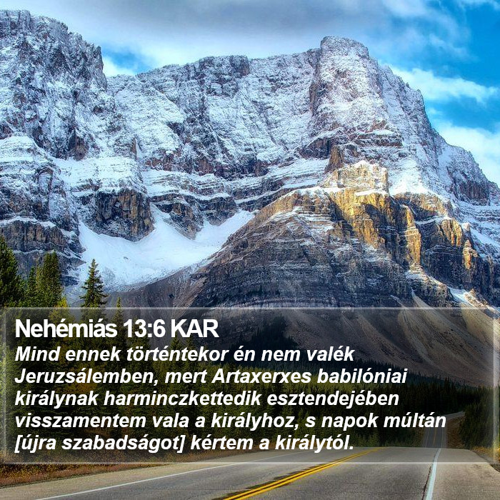 Nehémiás 13:6 KAR Bible Study