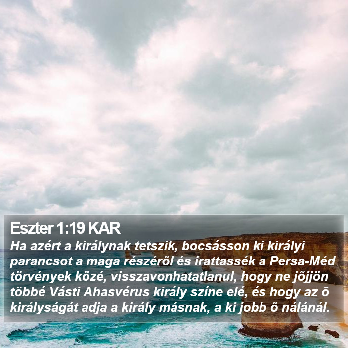 Eszter 1:19 KAR Bible Study