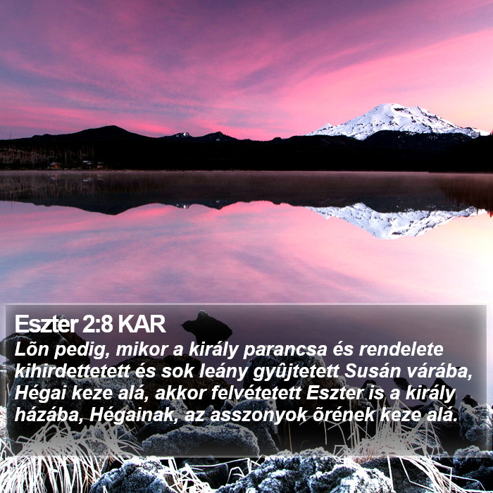 Eszter 2:8 KAR Bible Study