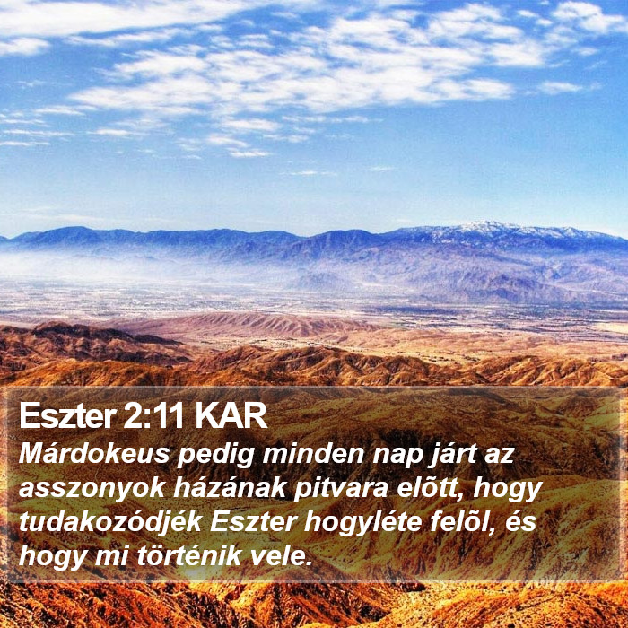 Eszter 2:11 KAR Bible Study