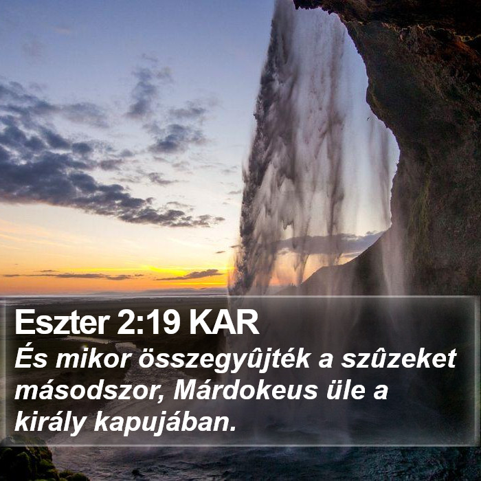 Eszter 2:19 KAR Bible Study