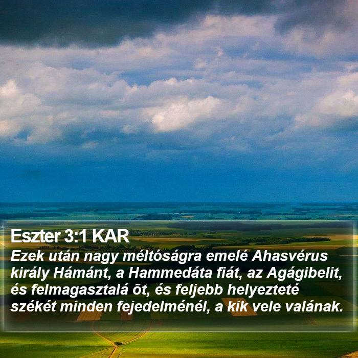 Eszter 3:1 KAR Bible Study