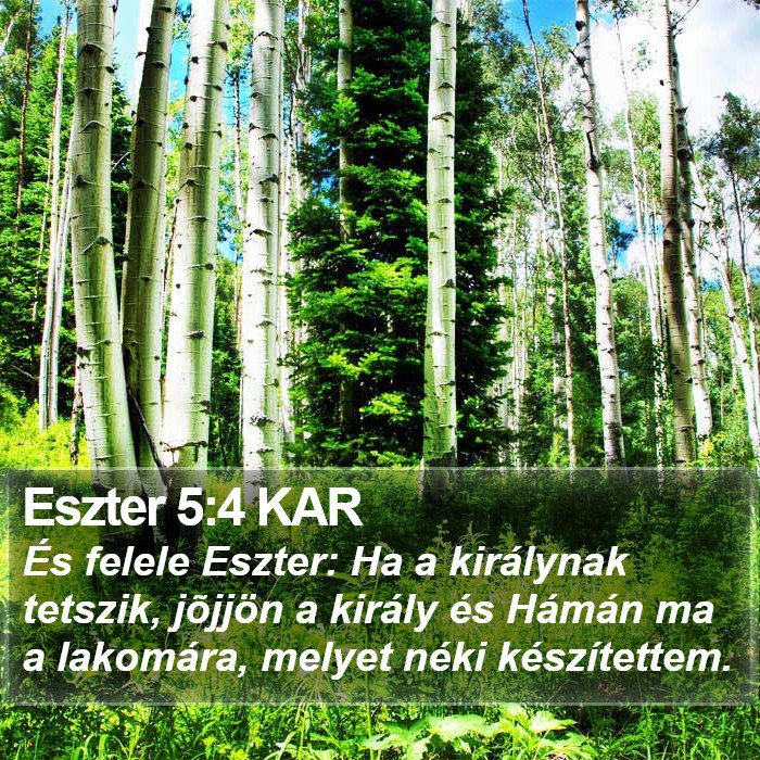 Eszter 5:4 KAR Bible Study