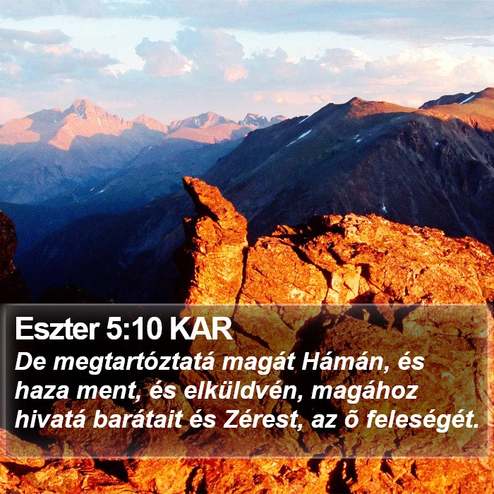 Eszter 5:10 KAR Bible Study