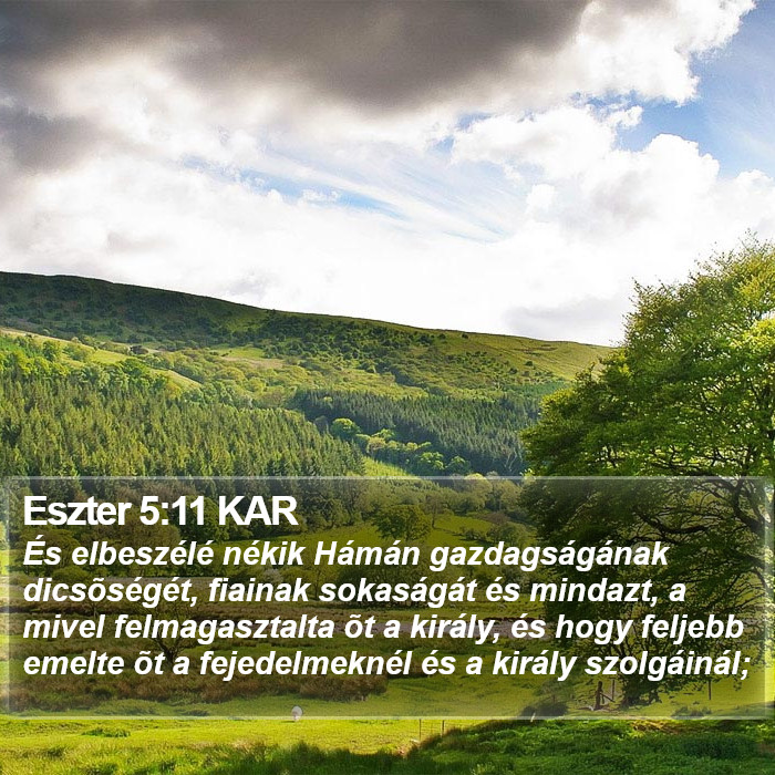 Eszter 5:11 KAR Bible Study