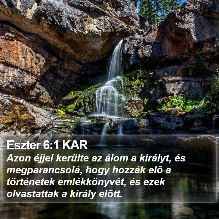 Eszter 6:1 KAR Bible Study