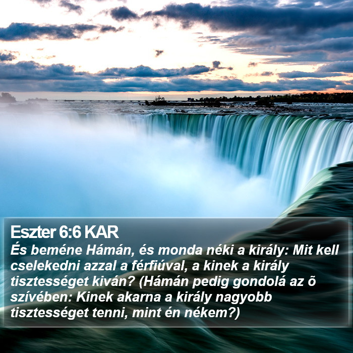 Eszter 6:6 KAR Bible Study