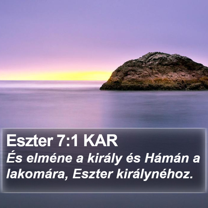 Eszter 7:1 KAR Bible Study