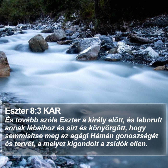 Eszter 8:3 KAR Bible Study