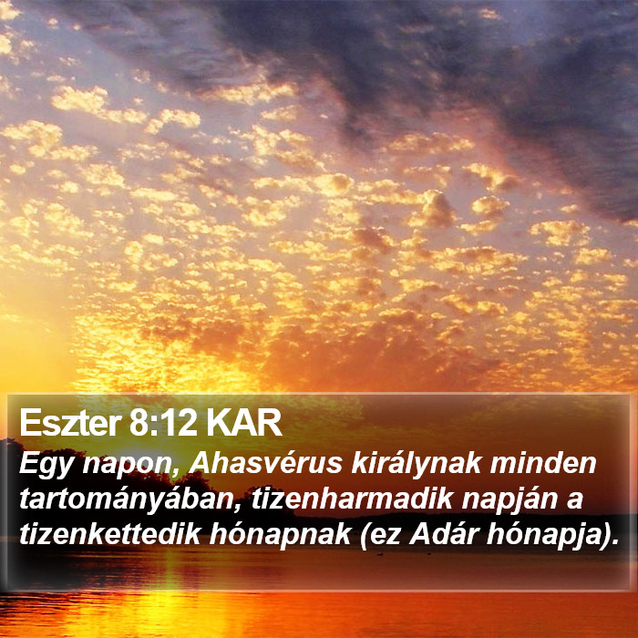 Eszter 8:12 KAR Bible Study